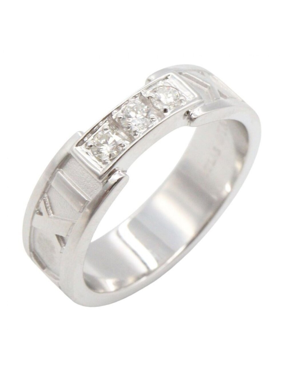 Tiffany & Co Ring Atlas Diamond 18K White Gold